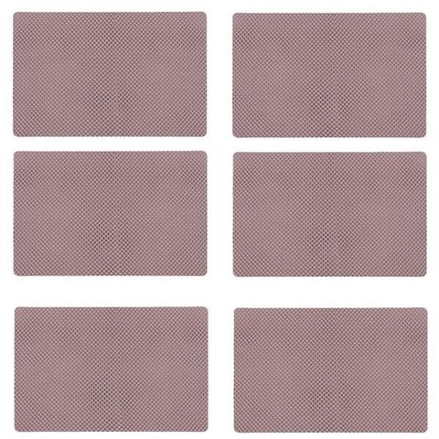 Jogo Americano Antiderrapante - Rosa Vintage - 6 Peças