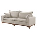 Ver imagem 1 de Sofá 3 Lugares Living M-47 Veludo Martins Creme
