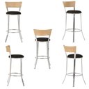 Ver imagem 5 de Kit de Mesa Bistrô com Tampo de Vidro Redondo 4 Banquetas em Alumínio e Fibra Sintética Ráfia