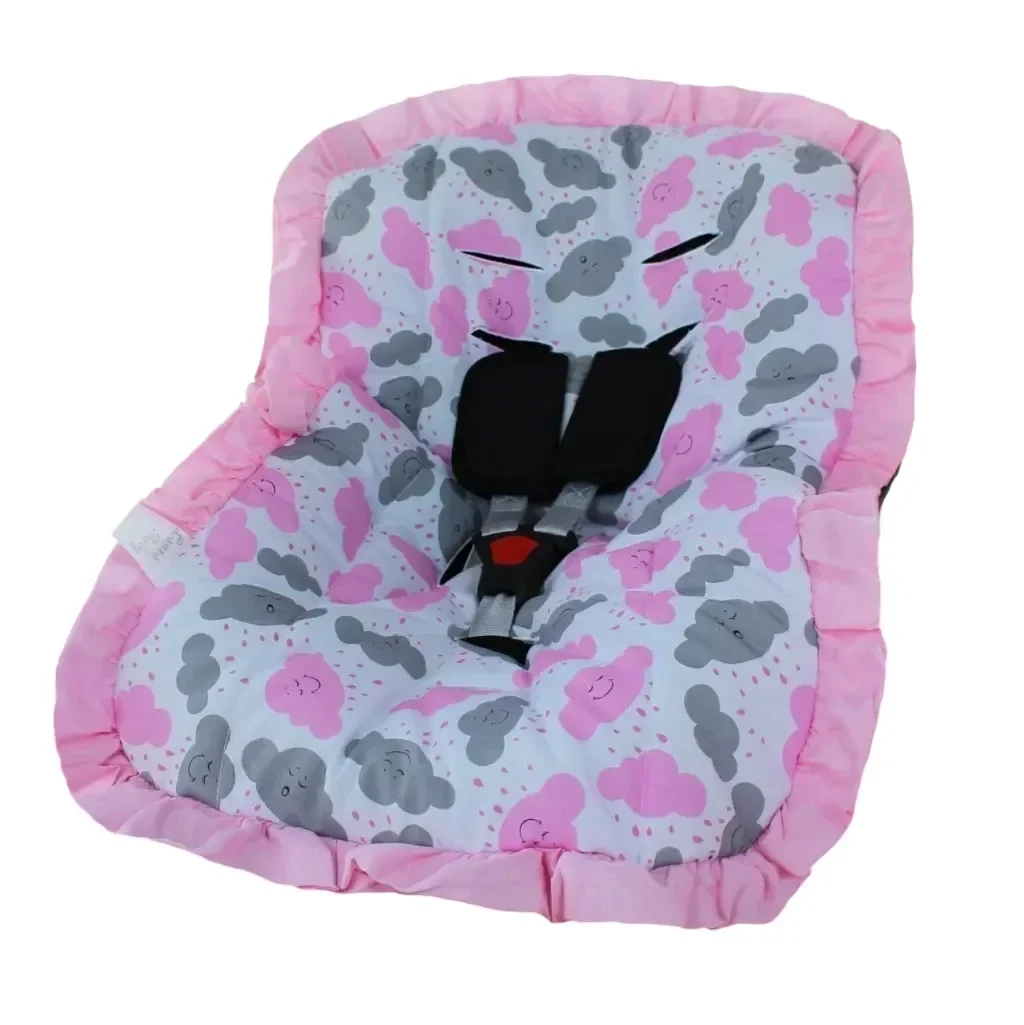 Capa de Bebê Conforto Mt - Nuvem Rosa
