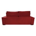 Ver imagem 6 de Sofá Retrátil e Reclinável 2.30m Cama inBox Flórida com Molas e Bordado 3D Velusoft Vermelho