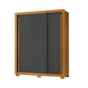 Ver imagem 1 de Roupeiro 156cm 3 Portas 2 Gavetas sem Espelho - Ssx Multicoisas