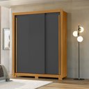 Ver imagem 2 de Roupeiro 156cm 3 Portas 2 Gavetas sem Espelho - Ssx Multicoisas