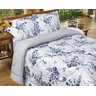 Edredom Alexandre Herchcovitch Casal - Percal 180 Fios - Beija-flor - Azul - 1