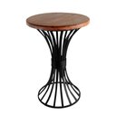 Ver imagem 1 de Banco De Ferro Madeira de Demolição Rústica Artesanal de Canto - Preto