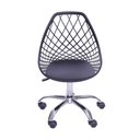 Ver imagem 1 de Cadeira Kaila Polipropileno e Base Rodízio:Preta