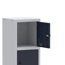 Ver imagem 5 de Roupeiro Aço Linha Light 5 Portas - GR301-5 Cinza-Azul Delrei