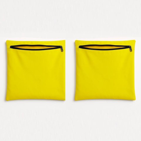 Kit 2 Capa de Almofada 42cm Decorativa Suede Sofá Poltrona Cor:amarelo