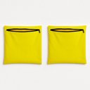 Ver imagem 1 de Kit 2 Capa de Almofada 42cm Decorativa Suede Sofá Poltrona Cor:amarelo