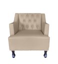 Ver imagem 2 de Sofá Divã + 2 Poltronas Capitonê para Consultório e Clínica Psicanálise - Veludo - Sv Decor:bege