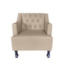 Ver imagem 2 de Sofá Divã + 2 Poltronas Capitonê para Consultório e Clínica Psicanálise - Veludo - Sv Decor:bege