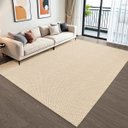 Ver imagem 3 de Tapete Sala Sisal Grande 200 X 250 Antiderrapante Tapete para Decoração Quarto de Casal Bege Palha