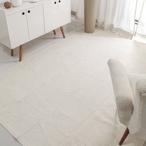 Tapete Sisal Grande 200 x 250 Antiderrapante Tapete Para Decoração Quarto de Casal Sala Bege Palha