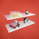Ver imagem 3 de Prateleira 70X30 Cm Mdf Branco Com Suporte Mão Francesa