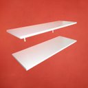Ver imagem 4 de Prateleira 70X30 Cm Mdf Branco Com Suporte Mão Francesa