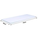 Ver imagem 2 de Prateleira 70X30 Cm Mdf Branco Com Suporte Mão Francesa