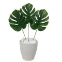 Ver imagem 6 de Kit 4 Costela De Adão Artificial 70cm Planta Verde Realista
