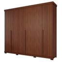 Ver imagem 2 de Guarda-Roupa Casal 6 Portas com Pés 267cm 100% MDF Linhares Espresso Móveis Marrom/Jequitiba