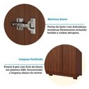Ver mais imagens de Guarda-Roupa Casal 6 Portas com Pés 267cm 100% MDF Linhares Espresso Móveis Marrom/Jequitiba