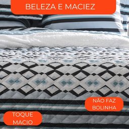 Jogo de Cama Solteiro Duplo 3 Peças Sultan Realce Premium Akira - 5