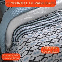 Jogo de Cama Solteiro Duplo 3 Peças Sultan Realce Premium Akira - 6