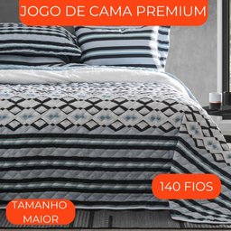 Jogo de Cama Solteiro Duplo 3 Peças Sultan Realce Premium Akira - 4