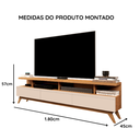 Ver imagem 4 de Rack para Sala TV 70 Polegadas Vivare 1.8 Wood Moderno Nature/Off White