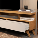 Ver imagem 3 de Rack para Sala TV 70 Polegadas Vivare 1.8 Wood Moderno Nature/Off White