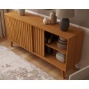 Ver imagem 2 de Buffet Nature Moderno Mdf/mdp Portas de Correr Ripado