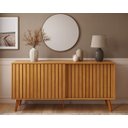 Ver imagem 3 de Buffet Nature Moderno Mdf/mdp Portas de Correr Ripado