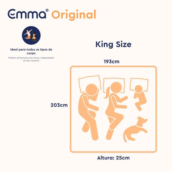 Kit Colchão + Cama Box Emma Original King (193x203cm) - 9