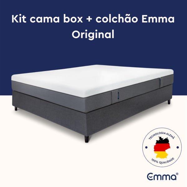 Kit Colchão + Cama Box Emma Original Queen (158x198cm) - 2