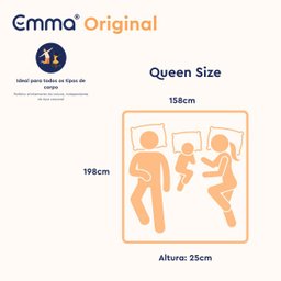 Kit Colchão + Cama Box Emma Original Queen (158x198cm) - 9