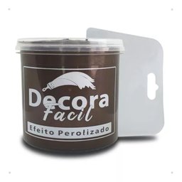 Cimento Queimado com Efeito Perolizado Decora Fácil 1kg - Marrom - 2