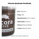 Ver imagem 5 de Cimento Queimado com Efeito Perolizado Decora Fácil 1kg - Marrom