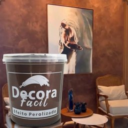 Cimento Queimado com Efeito Perolizado Decora Fácil 1kg - Marrom - 9