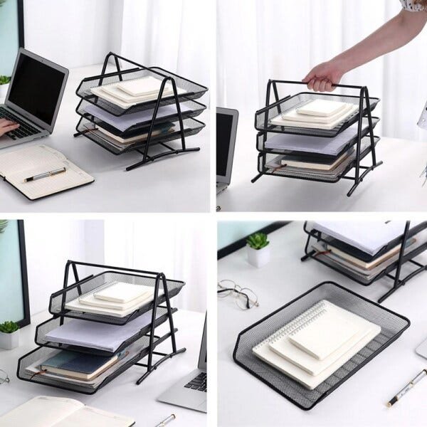 Bandeja Tripla Organizadora Documentos