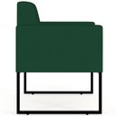 Ver imagem 6 de Poltrona Decorativa Sala Estar e Recepção Base Fixa de Metal Helô L02 Suede Verde Musgo - Lyam