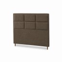 Ver imagem 4 de Cabeceira para Cama Casal King Estofada 1,93 ,Mts Alice Vilajo: Suede Marrom