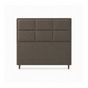 Ver imagem 3 de Cabeceira para Cama Casal King Estofada 1,93 ,Mts Alice Vilajo: Suede Marrom