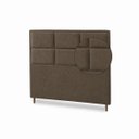 Ver imagem 5 de Cabeceira para Cama Casal King Estofada 1,93 ,Mts Alice Vilajo: Suede Marrom