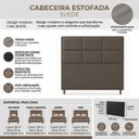 Ver imagem 7 de Cabeceira para Cama Casal King Estofada 1,93 ,Mts Alice Vilajo: Suede Marrom