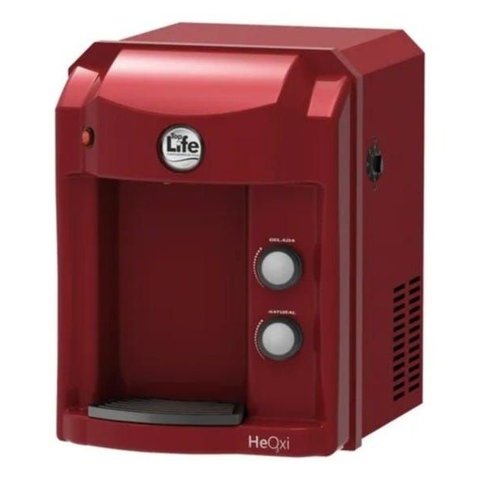 Purificador Água Alcalina e Ozônio Compressor 220v Vermelho