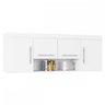 Armário Aéreo para Quarto Modular Star 4 Portas Branco - Poliman Móveis - 1