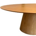 Ver imagem 2 de Mesa de Jantar Cone Oval 244x137cm Tampo Madeira Freijó Base Madeira Freijó - Marrom