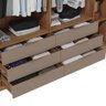 Guarda Roupa Casal 6 Portas Egidio C01 Havana/Fendi - Mpozenato - 10