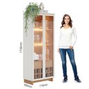 Ver imagem 7 de Conjunto Sala de Jantar Cristaleira Tijuca e Buffet Vicky C05 Freijó/Off White - Mpozenato