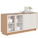 Ver mais imagens de Conjunto Sala de Jantar Cristaleira Tijuca e Buffet Vicky C05 Freijó/Off White - Mpozenato