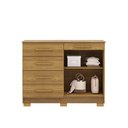 Ver imagem 4 de Cômoda 5 Gavetas com Sapateira 2 Portas Nature Brisa