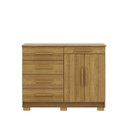 Ver imagem 3 de Cômoda 5 Gavetas com Sapateira 2 Portas Nature Brisa